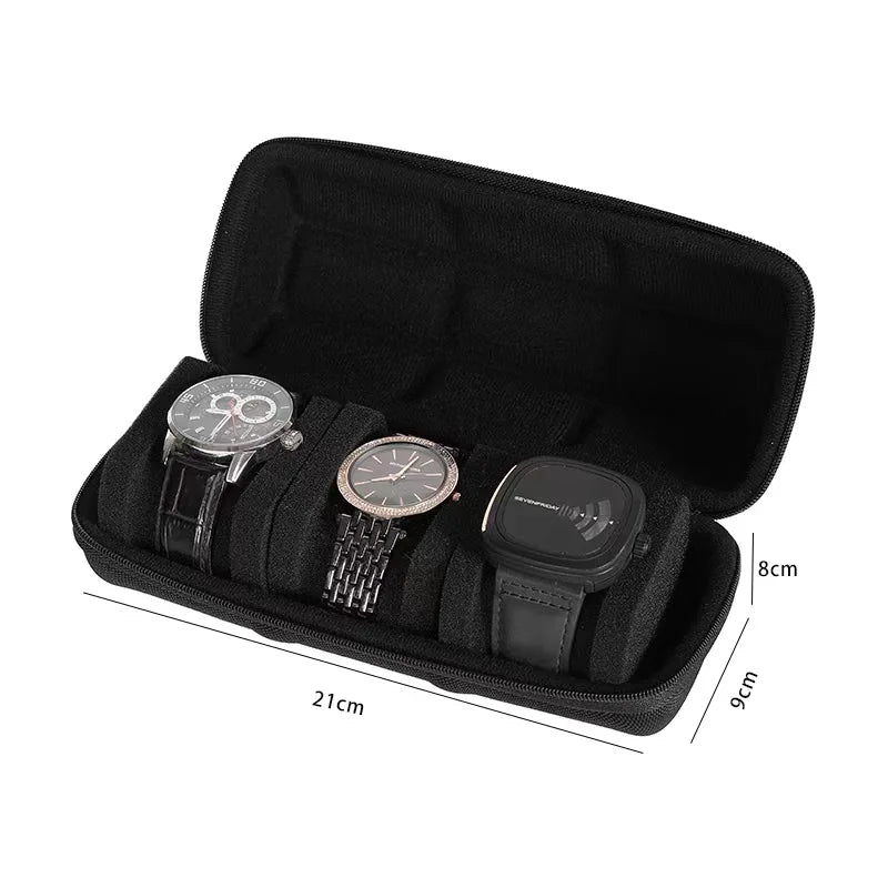 Black Travel Watch Box