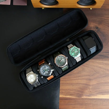 Black Travel Watch Box